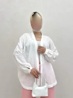 کت نخی پشت طرح دار - Image 4