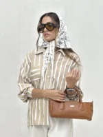 شومیز راه راه M . z زنانه - Image 8