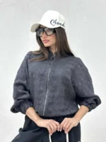 بامبر جلو زیپ زنانه