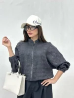 بامبر جلو زیپ زنانه - Image 5