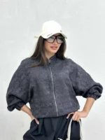 بامبر جلو زیپ زنانه - Image 6