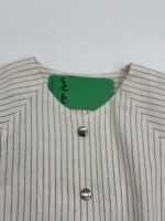 بامبر راه راه دکمه فلزی زنانه - Image 16