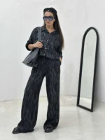 دوتیکه شومیز گت دار و شلوار زنانه - Image 6