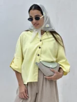 شومیز آستین کوتاه پاگن دار - Image 7