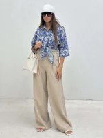 شومیز جلوگره فلور زنانه - Image 7