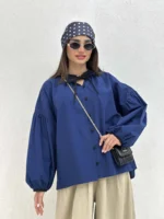 شومیز دکمه ریز زنانه - Image 6
