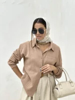 شومیز لینن الوندی - Image 2
