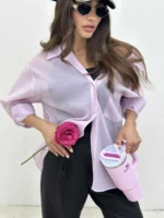شومیز پری پاستیلی زنانه - Image 3