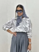 شومیز یقه ایستاده پری زنانه - Image 14