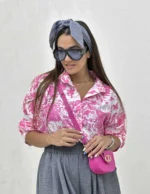 شومیز یقه ایستاده پری زنانه - Image 16