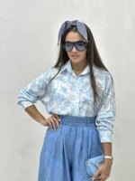 شومیز یقه ایستاده پری زنانه - Image 17