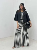 کت آستین سه ربع نیم کلوش زنانه - Image 5