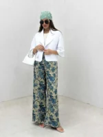 کت آستین سه ربع نیم کلوش زنانه - Image 4