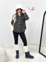 اور شرت چهارخونه زنانه - Image 9