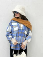 اور شرت چهارخونه زنانه - Image 2