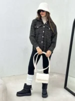 اور شرت چهارخونه زنانه - Image 5