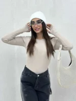 بادی آستین بلند کبریتی زنانه - Image 12