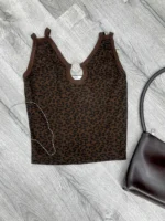 تاپ کراپ دوبنده حلقه دار زنانه - Image 4