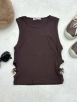 تیشرت بغل زنجیری زنانه - Image 3