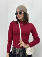 کراپ کبریتی یقه اشکی زنانه - Image 3