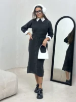 دو تیکه کراپ و دامن جودون زنانه - Image 10