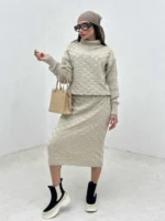 دو تیکه یقه اسکی و دامن زنانه - Image 3