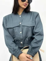 بامبر راه راه فاستونی زنانه - Image 11