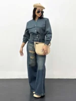 بامبر راه راه فاستونی زنانه - Image 12