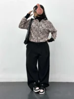 بامبر طرح گل کلاهدار زنانه - Image 5