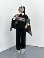 دوتیکه بافت طرح لوزی زنانه - Image 16