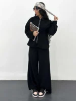دوتیکه مخمل کبریتی کمر زنانه - Image 2