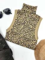 تاپ یقه اسکی پلنگی کد 14191 - Image 5