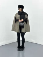 شنل پارچه کشمیر زنانه - Image 13