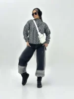 هودی نیم زیپ وال زنانه - Image 6
