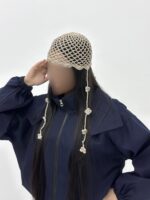 توربان آویز گلدار زنانه - Image 9