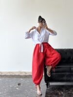 شومیز گره ای پشت پیله ای زنانه - Image 11