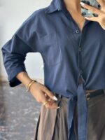 شومیز گره ای پشت پیله ای زنانه - Image 14