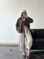 شومیز پشت گره ای اسلپ زنانه - Image 10