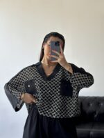 دوتیکه کراپ و بلوز زنانه - Image 4