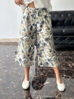 شلوار واید طرح دار زنانه - Image 6