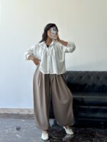 شومیز سینه چین زنانه - Image 4