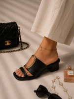صندل پاشنه کوتاه دفورمه زنانه - Image 4