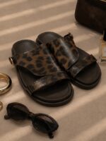 صندل تک رکاب پلنگی زنانه
