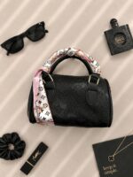 کیف صندوقی نیم گرد K زنانه - Image 5