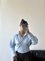 شومیز کمردار پشت بندی زنانه