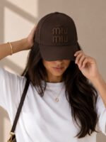 کلاه کتان miu miu