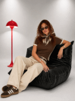 تیشرت یقه هفت نواردار زنانه - Image 5