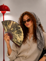 باد بزن دستی چوبی