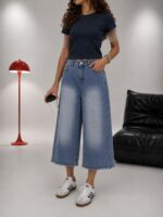 شلوار جین واید زنانه - Image 4