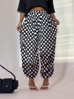 شلوار خال خالی پایین بسته - Image 8